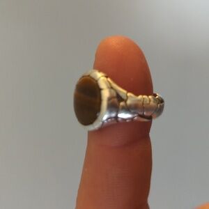 Clocks and Colours Sterling Silver Ring